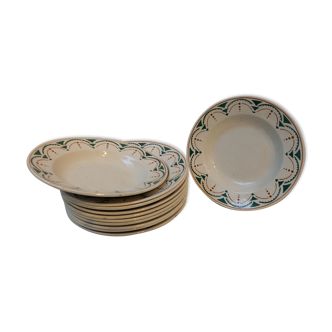 Assiettes creuses modèle Succao Lunéville