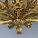 Golden bronze lustre 8 bras de lumière, france first half of the 19th century