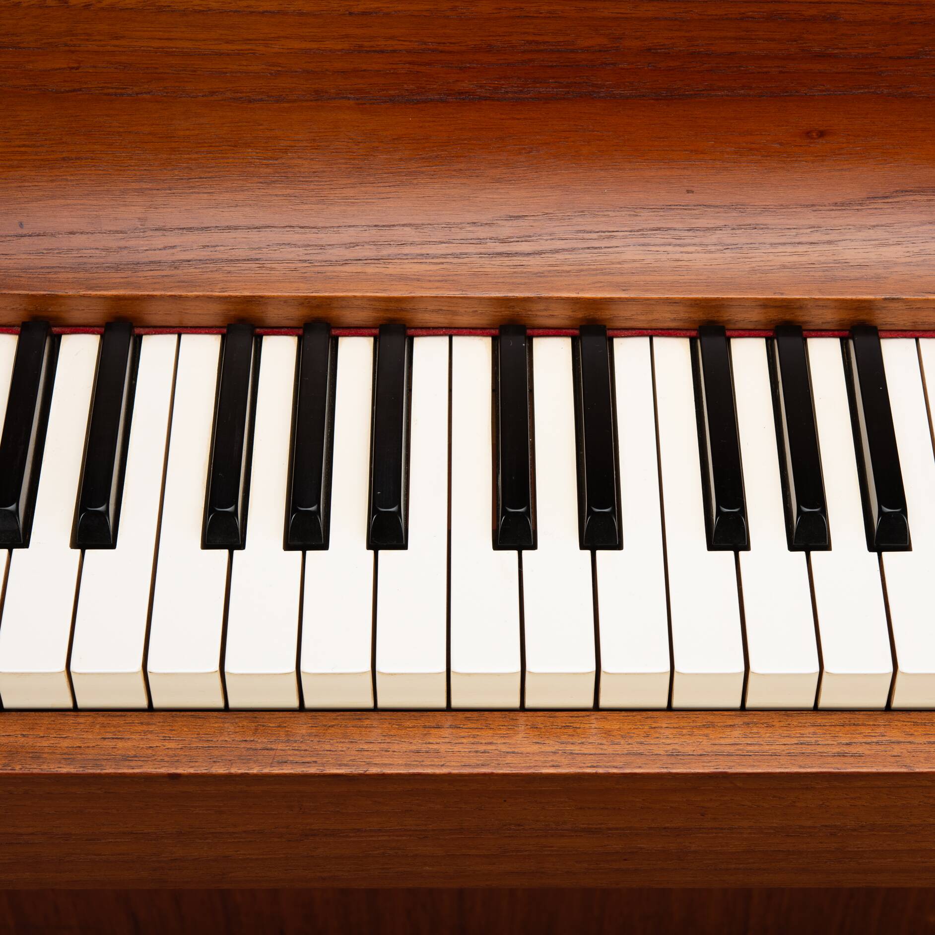 Danish Design Teak Pianette by Louis Zwicki, 1950s