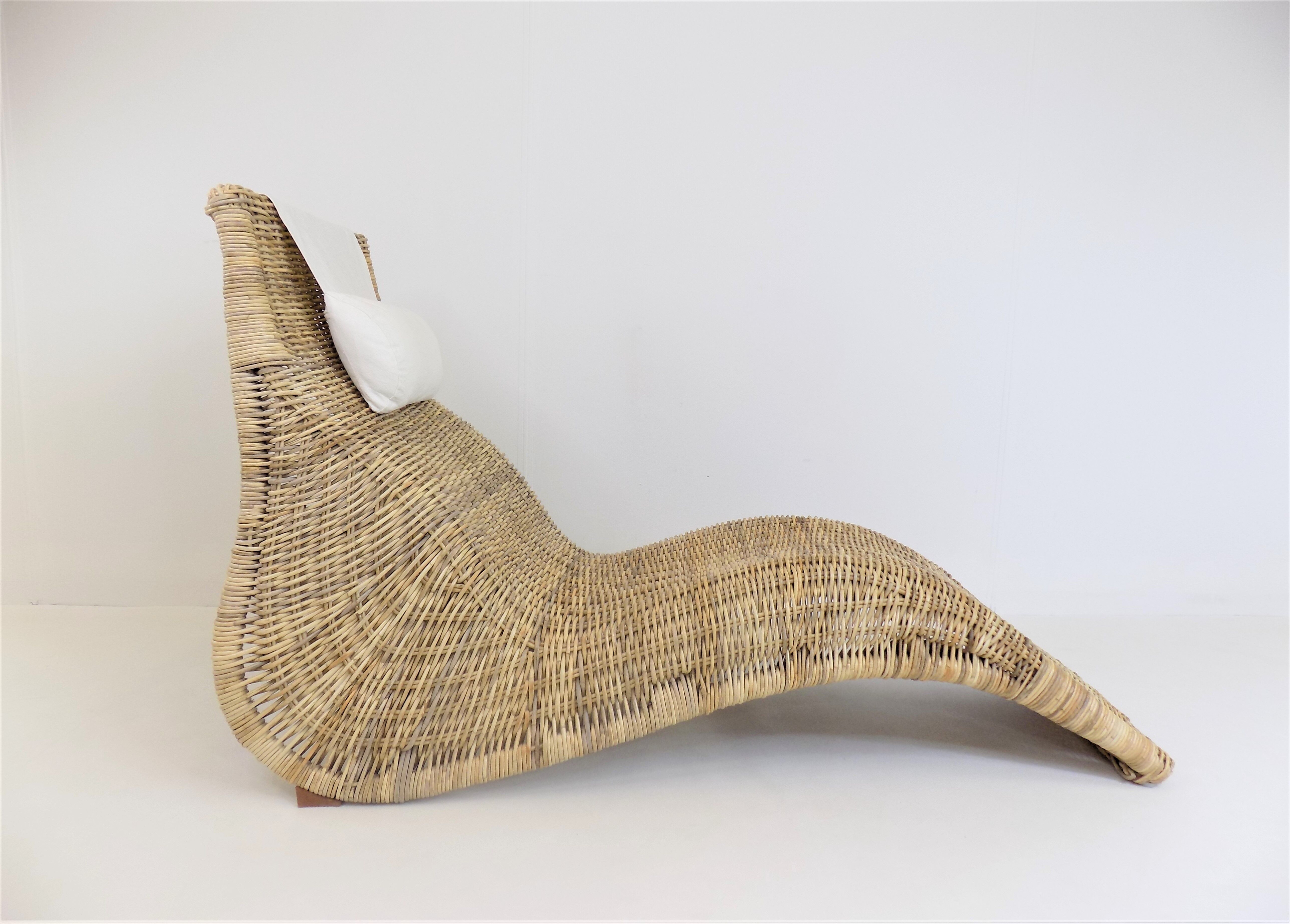 Karlskrona rattan lounger by Carl Öjerstam