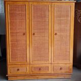 Rattan wardrobe