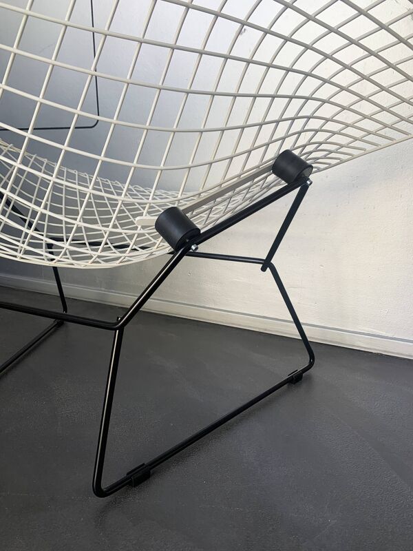 Fauteuil Big Diamond, Harry Bertoia pour Knoll International années 1950-60, restaurée