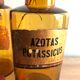 Old pharmacy bottle/jar "Azotas Potassicus" brown glass