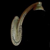 Art deco period wall lamp, tulip signed maynadier