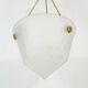 Art Deco 1-fire, patterned glass cathyty suspension. Year 30