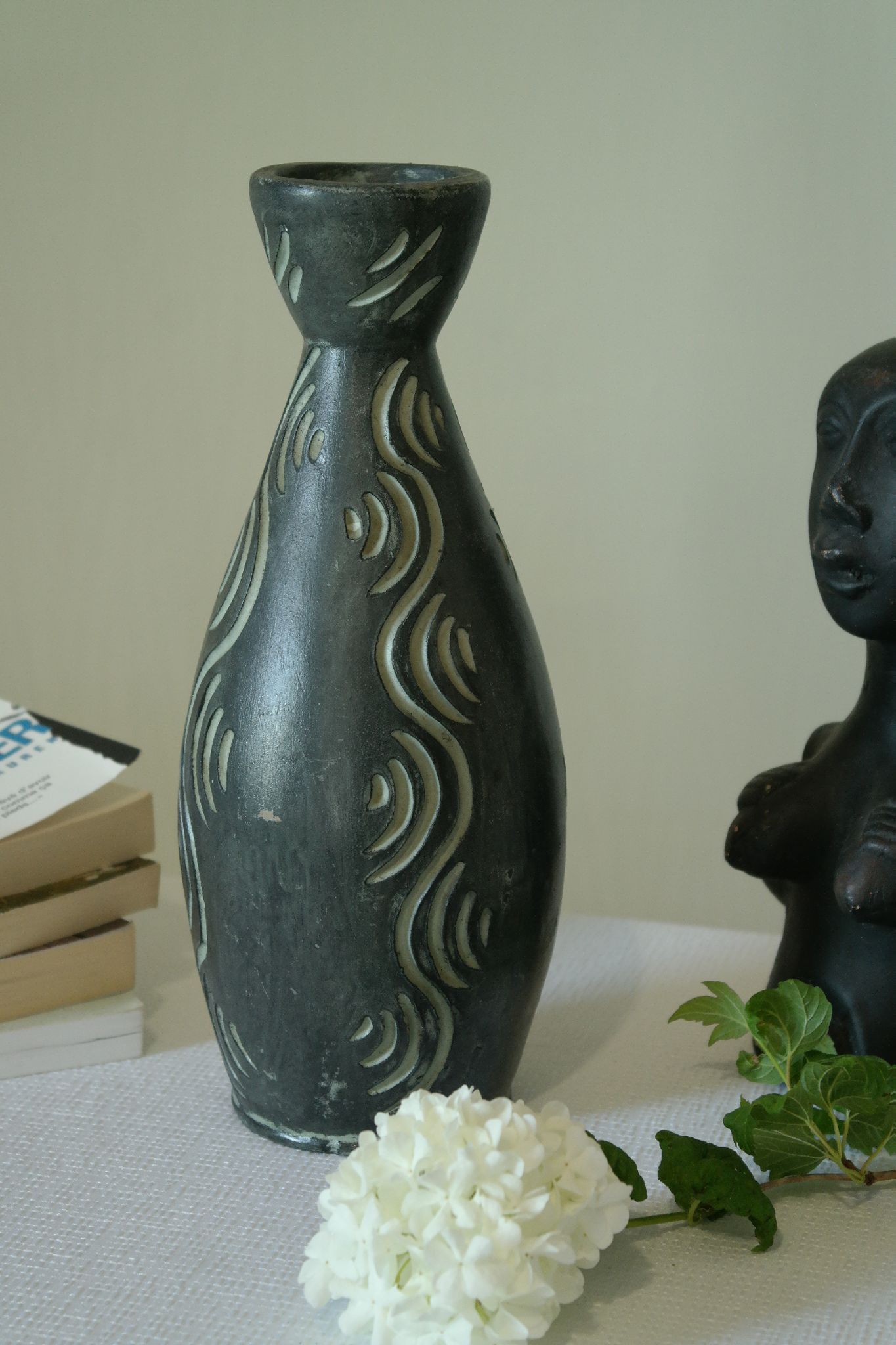 Ceramic vase GERUNDA SPAIN vintage brutalist