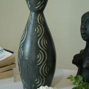 Ceramic vase GERUNDA SPAIN vintage brutalist
