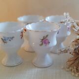 Set de 4 coquetiers en porcelaine