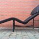 Leather lounge chair  by wrong Björklund  1980 s