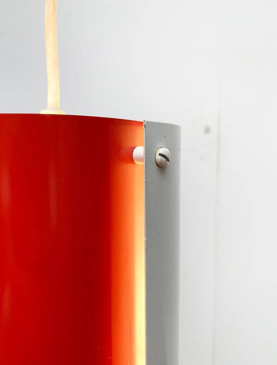 Lampes suspendues en métal minimalistes du milieu du siècle, lot de 2