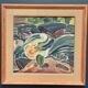 Original Swedish Oil On Panel – “Composition” By Bengt Alwö – Vintage & Framed 62 × 60 Cm (24.4" × 23.6")