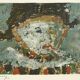 Lithograph countersigned by Jean Pougny Harlequin white mask 20th century