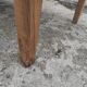 Old farmhouse table of 2x1 m and 8 places in beech and oak