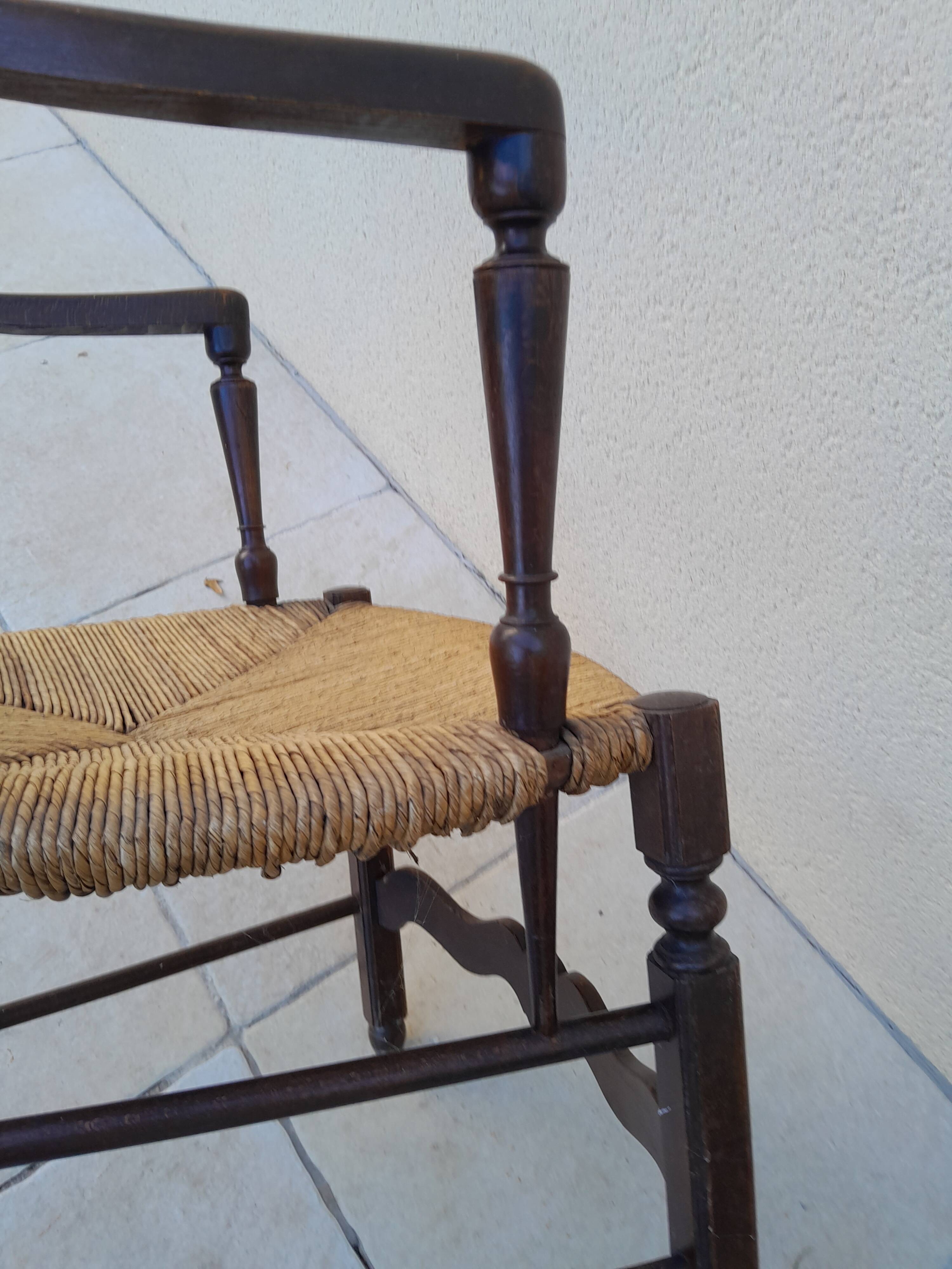 Pair of old Provençal armchairs