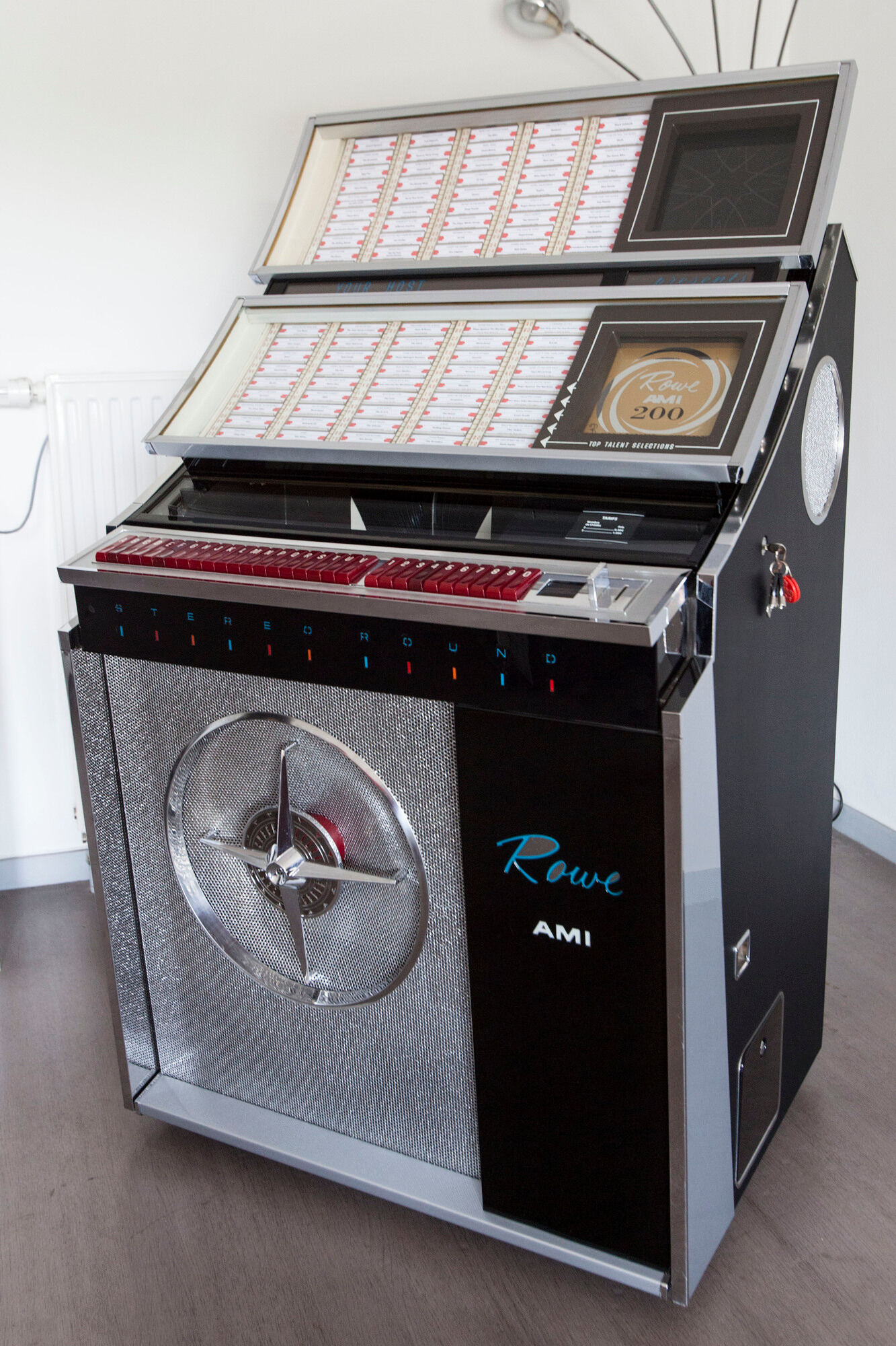 Jukebox Rowe friend from 1963 model"Jal" capa 100 vinyl compilation pop, rock, metal from 1950 to 1990