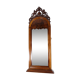 Antique Christian VIII Mirror with Decoration in Mahogany from around the 1860s