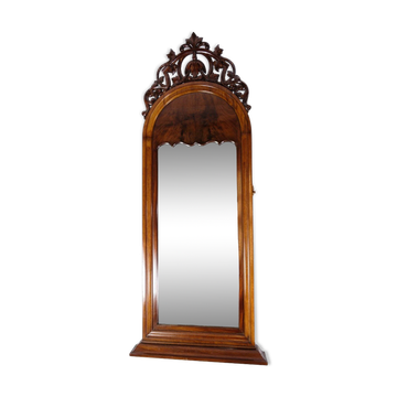 Miroir antique Christian VIII avec décoration en acajou des années 1860