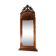 Antique Christian VIII Mirror with Decoration in Mahogany from around the 1860s