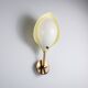 Arnold Wiigs wall lamp from plastic and brass