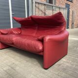 Set of 2 maralunga 2-seater sofas by Vico Magistretti for Cassina