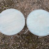 Pair of stools vintage formica