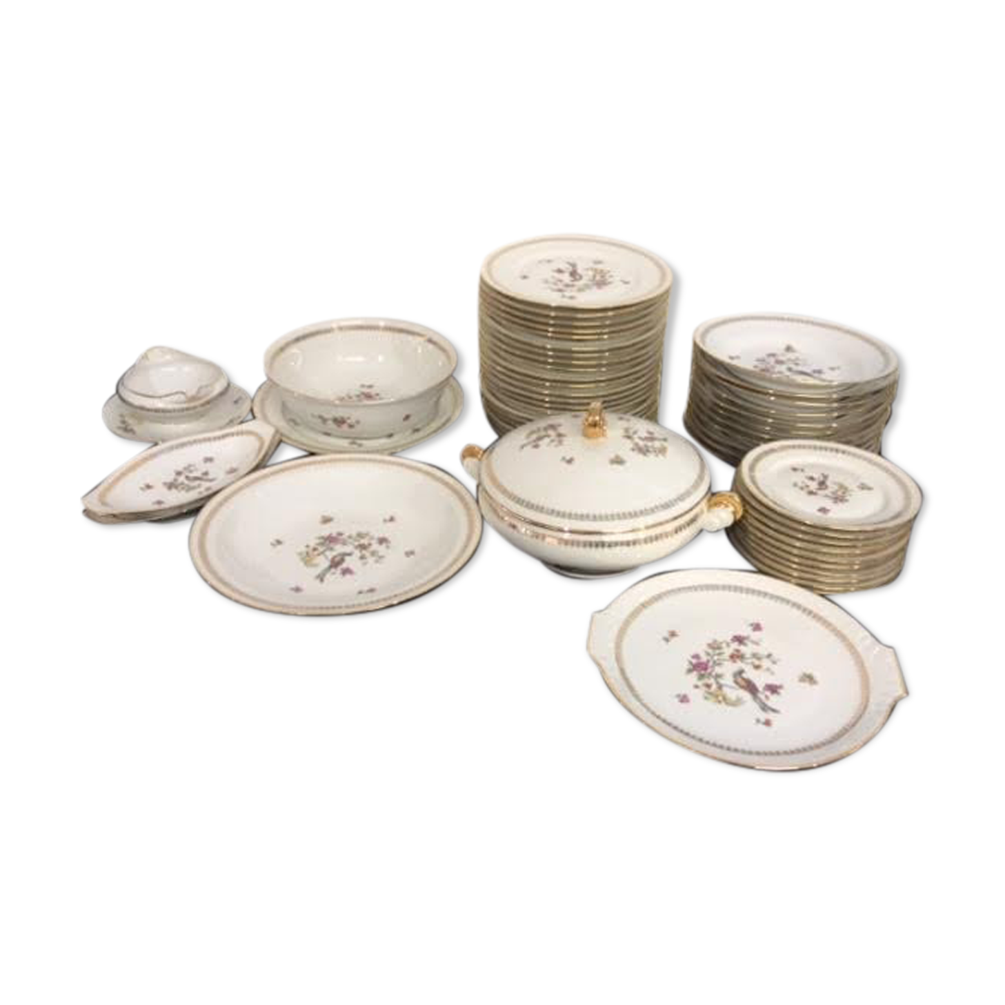 Table set Emaux de Limoges