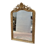 Miroir de style Louis XV en bois et stuc doré XX siècle