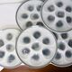 6 vintage oyster plates from Moulin des Loups and Orchies