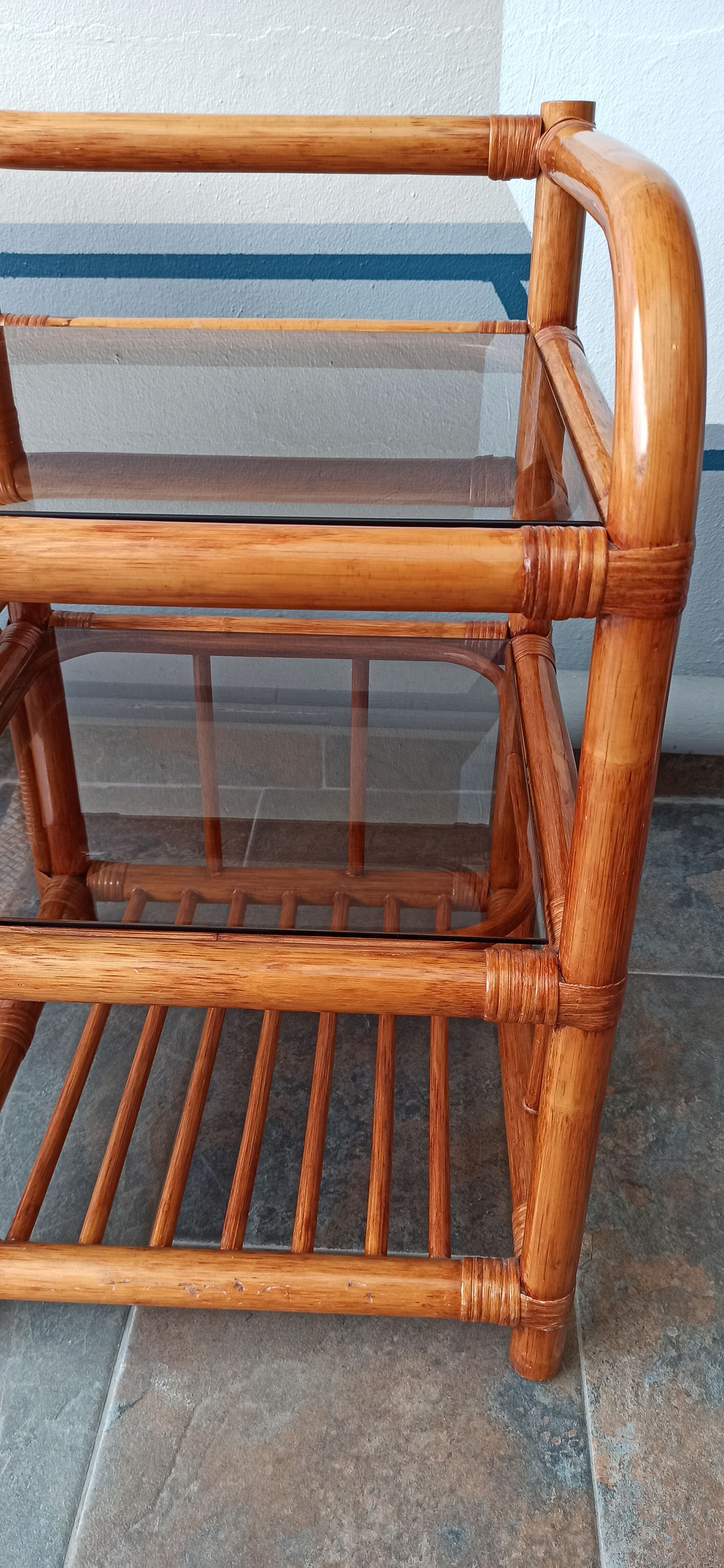 Furniture phone bamboo rattan and wicker