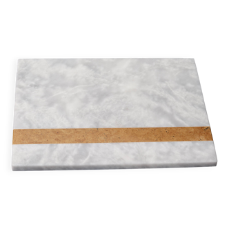 Salvatore – White Rectangular Natural Marble Serving Tray