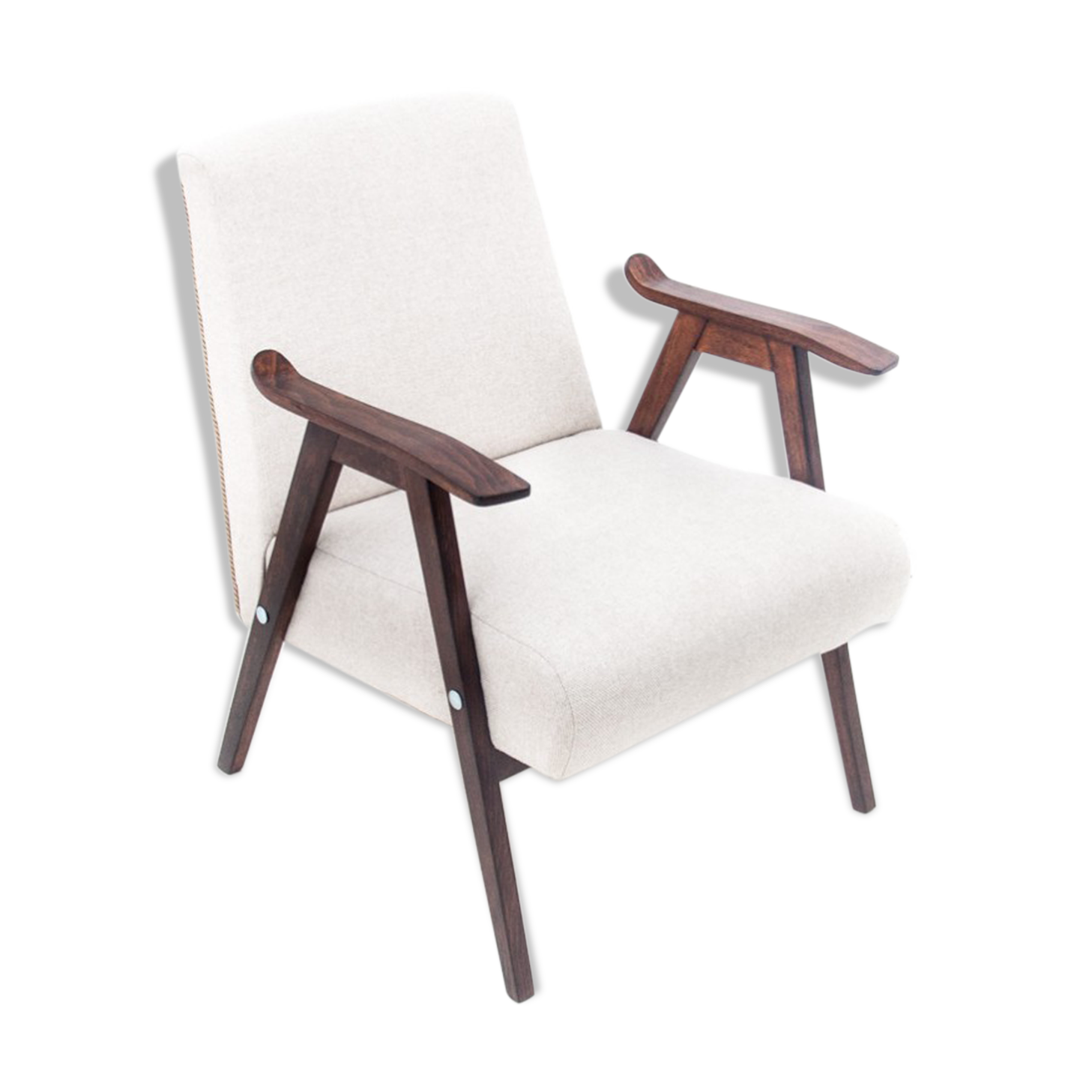 Beige Midcentury Armchair, Poland, 1960s