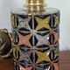 Geometric glass cylinder lamp from the 1970s.