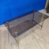 Smoked glass coffee table circa 1970