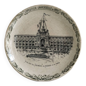 1900 Universal Expo Plate, Palace of the Land and Sea Armies