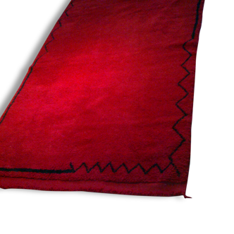 Intensive red Moroccan carpet, 250 x 140