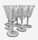 6 engraved wine glasses
