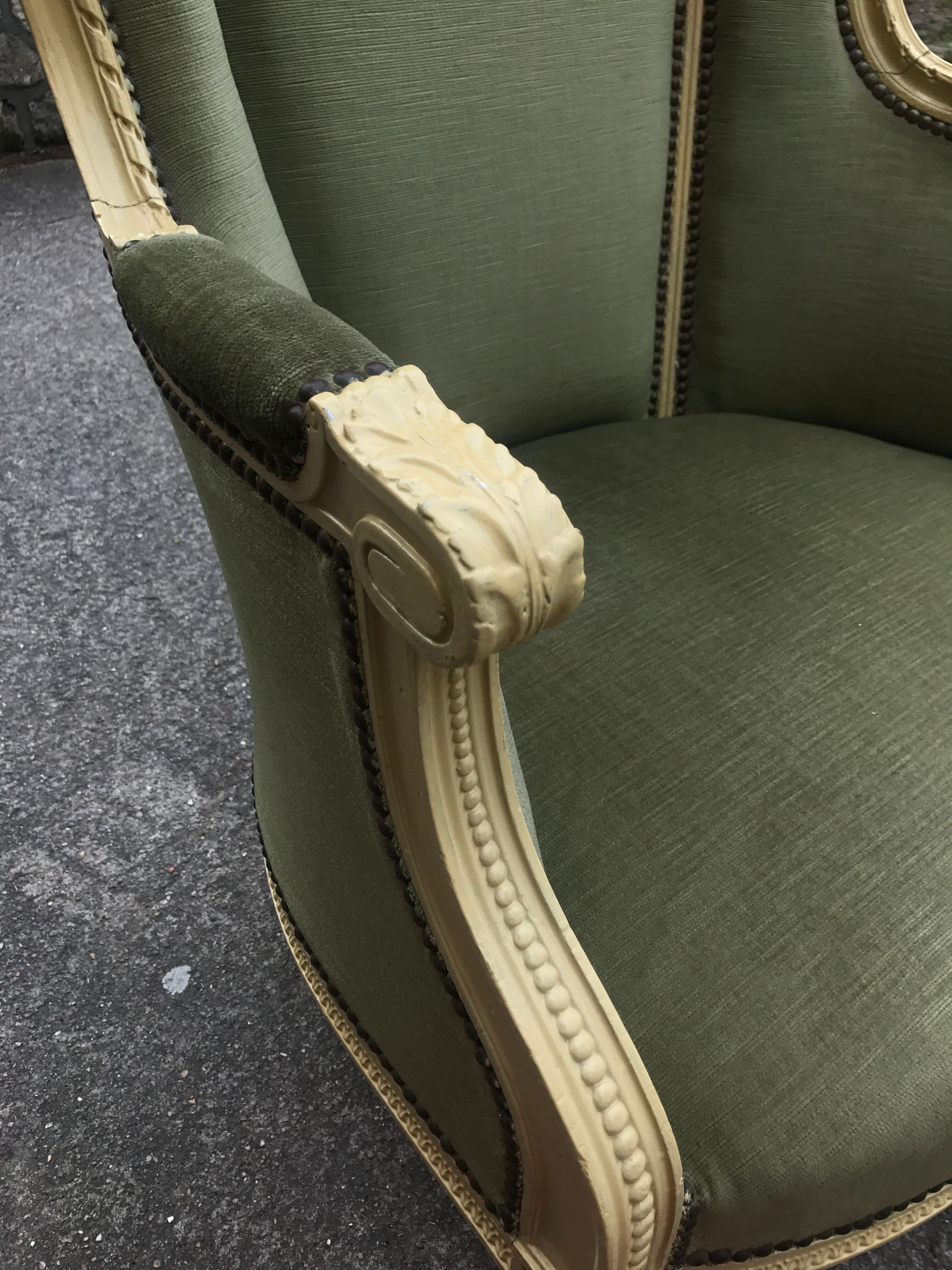 Louis XVI Bergere armchair