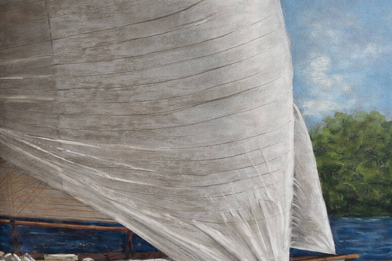 Marine Pastel - Framed Nautical Painting