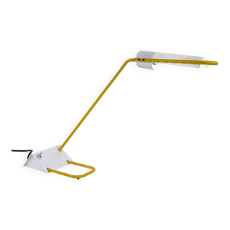 Lampe de bureau jaune de Candle, 1980
