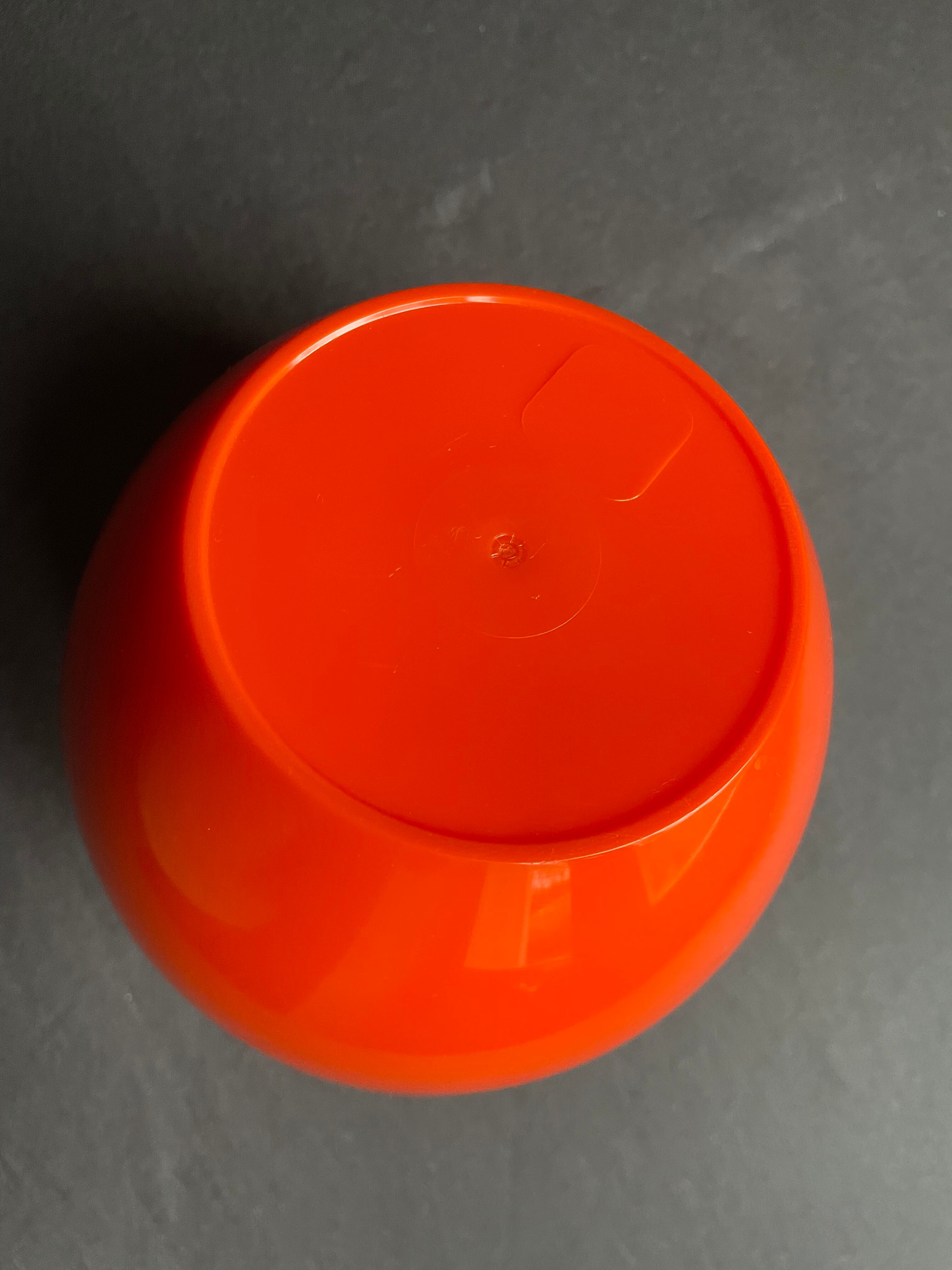 Orange apple ice bucket 1970