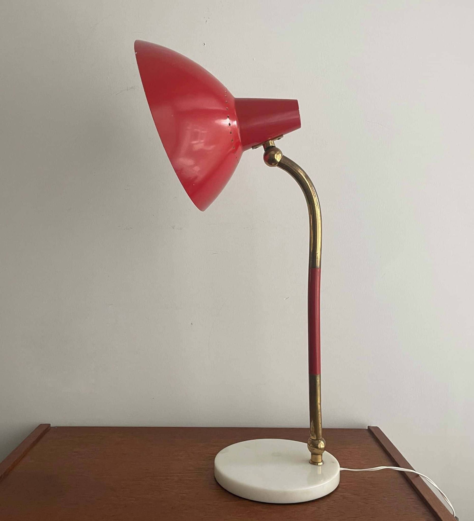 Lampe de bureau ou de table, Stilnovo, années 1950, Italie