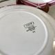 set of 6 dessert plates Digoin Sarreguemines model Cibon years 30-40