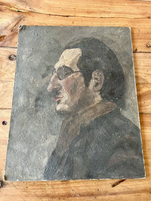 Portrait ancien d’homme – peinture sur panneau