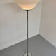 Floor lamp in white metal and plastic, Swisslamps SLZ design, vintage 80s