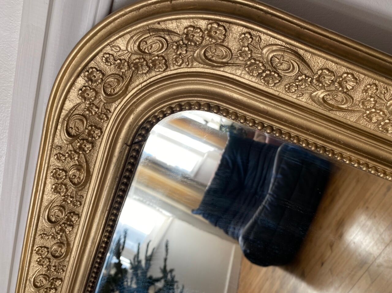 Miroir Louis Philippe doré