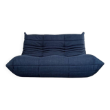 Two-seater sofa reupholstered.