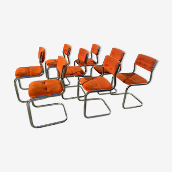 Series of 8 chairs Roche Bobois