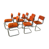 Serie de 8 chaises annees 70 Roche Bobois
