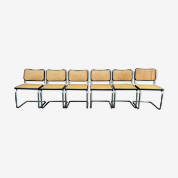 Set of 6 Marcel Breuer b32 chairs