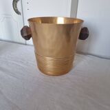 Champagne bucket or art deco champagne bucket 1930 gilded wood